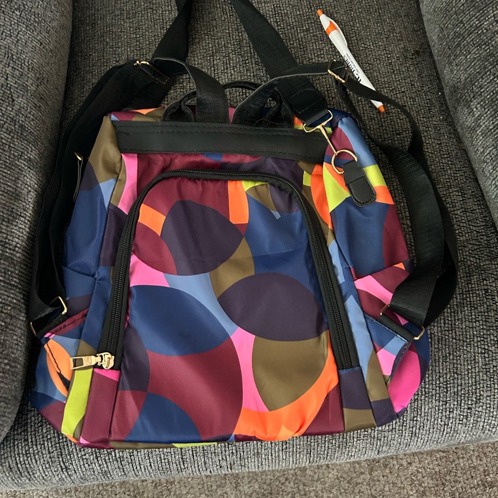 Colorful Geometric Women's Backpack
